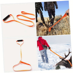 2pcs Deer Dragging Rope Non slip Handle Heavy Duty Drag Strap