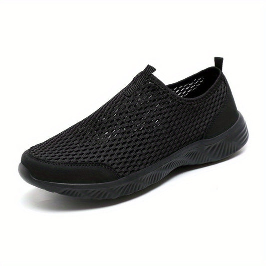 Men's Mesh Hollow Out Sneakers Slip On Walking Shoes