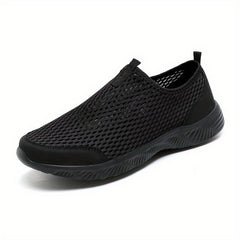 Men's Mesh Hollow Out Sneakers Slip On Walking Shoes
