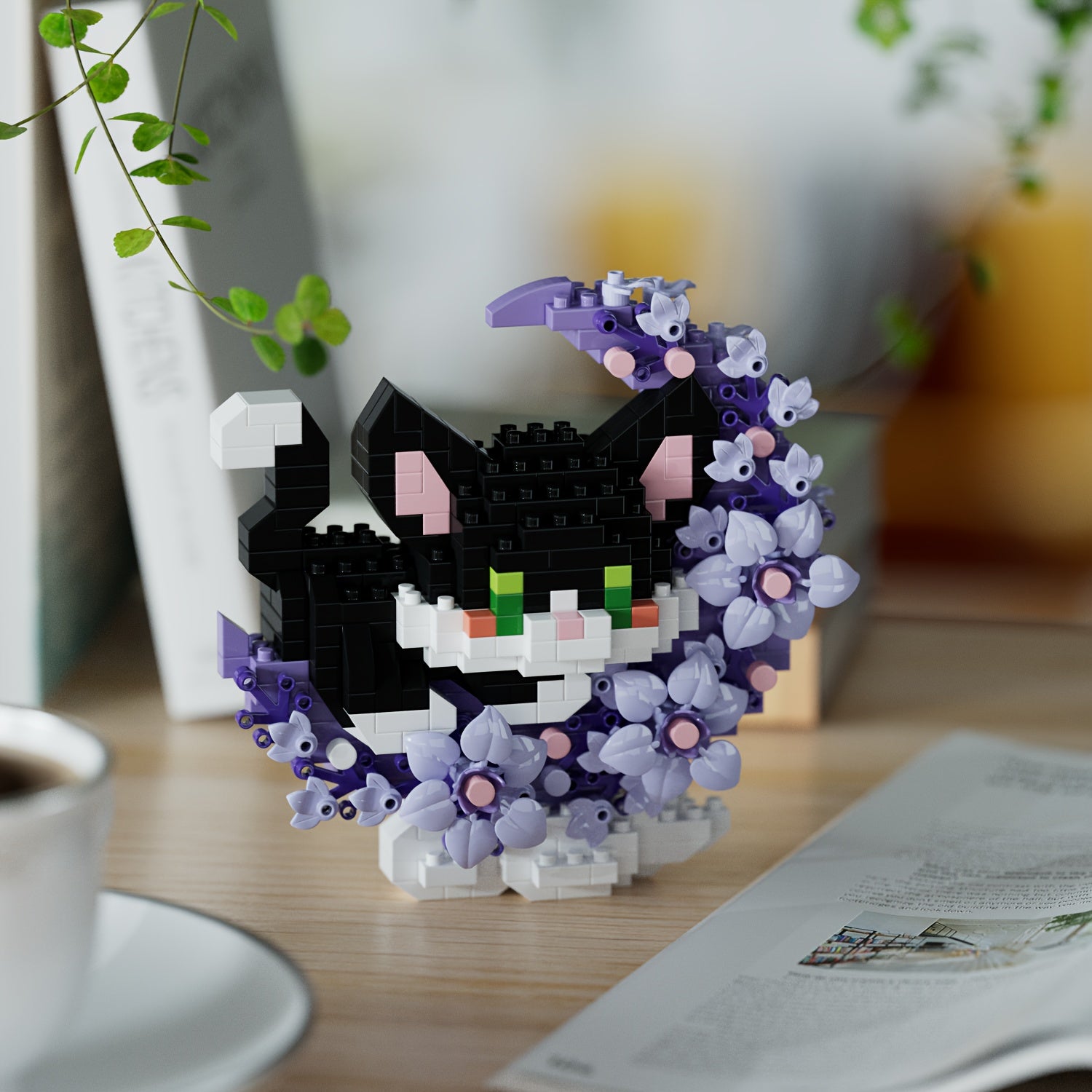 400 pcs DIY Particle Building Blocks Flowers Moonlight Mini Animal Series