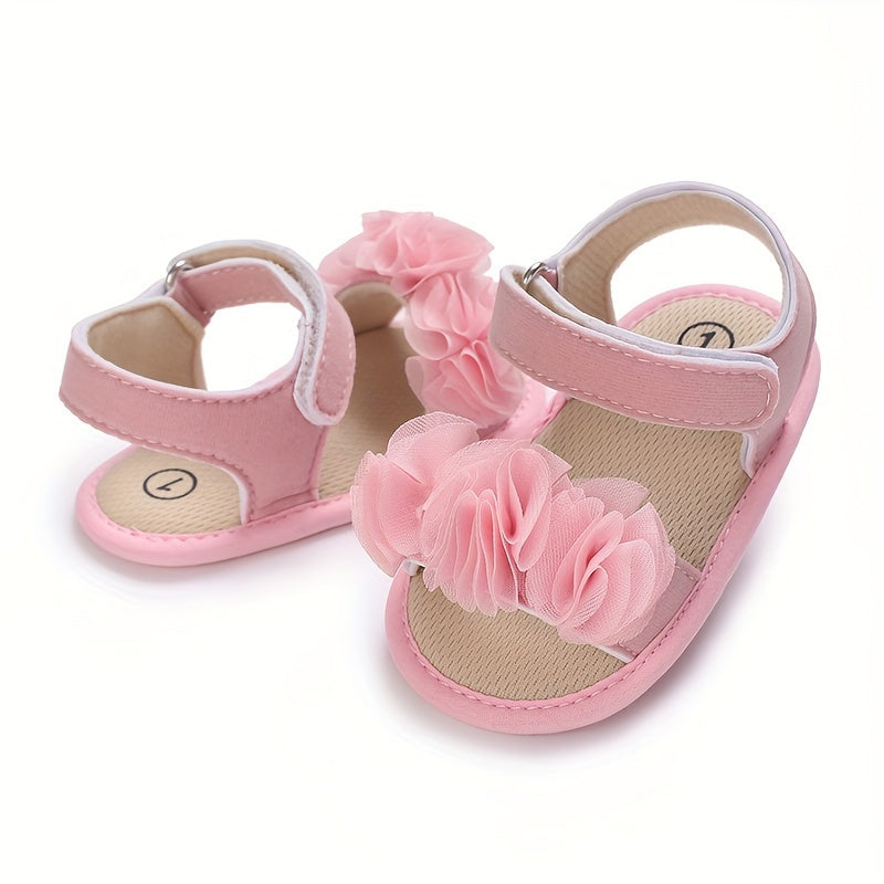 Baby Girls Open Toe Sandals Lightweight Breathable Anti Slip Sandals