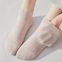 7 Pairs Women's Crew Socks Set Soft & Breathable Stockings