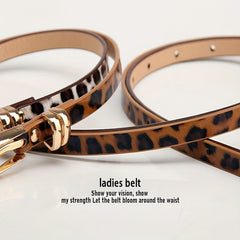 Thin Golden Buckle Belt For Dresses Pants