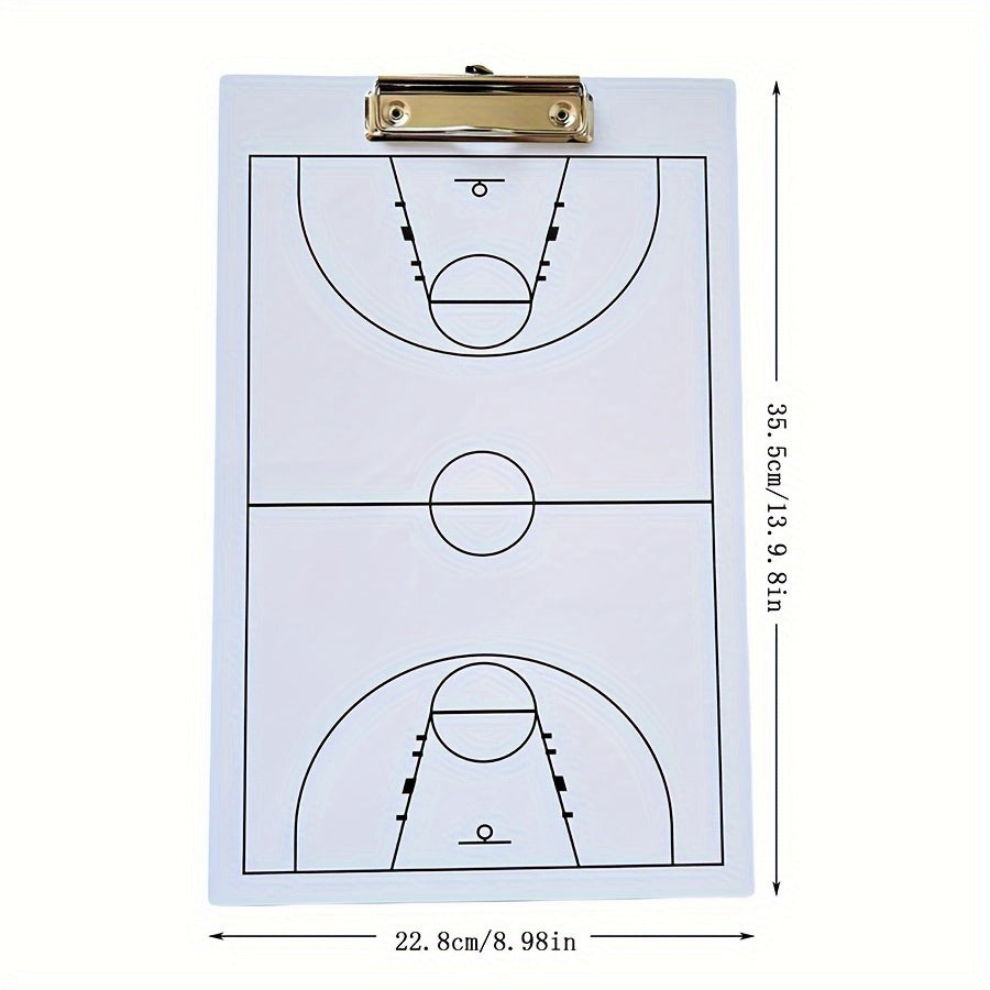 Erasable Basketball Demonstration Board - Coaching Clipboard
