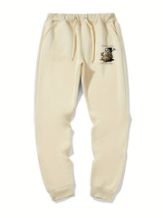 Panda Print Men's Drawstring Sweatpants