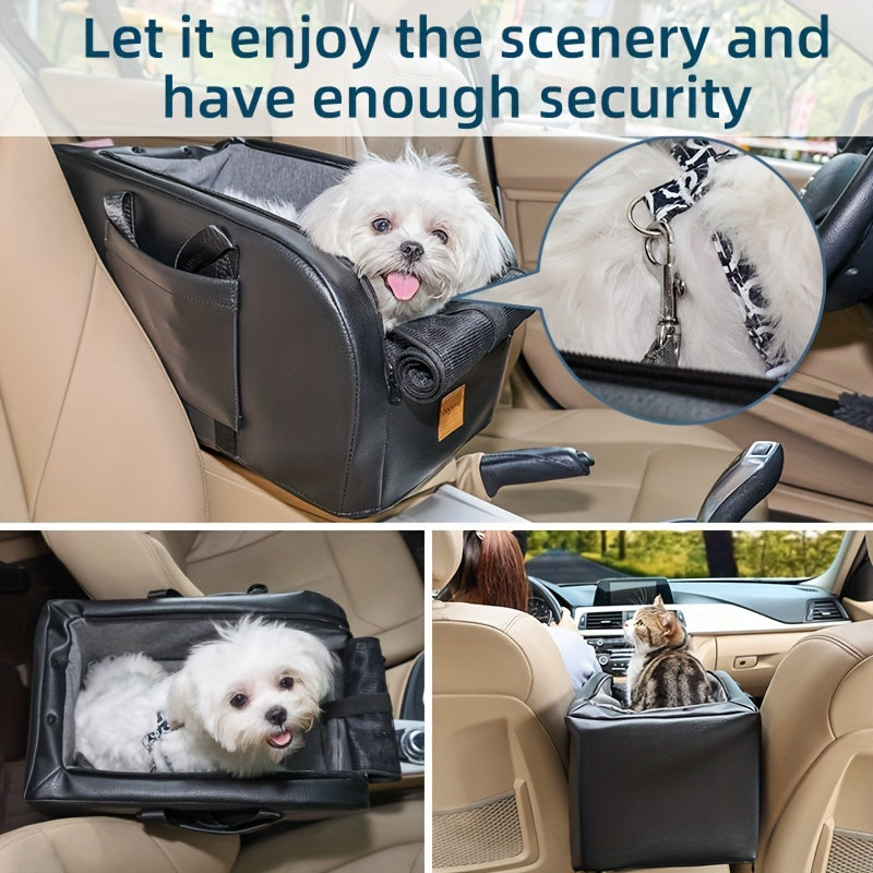 Dog Cat Booster Seat Portable Car Seat Travel Bed