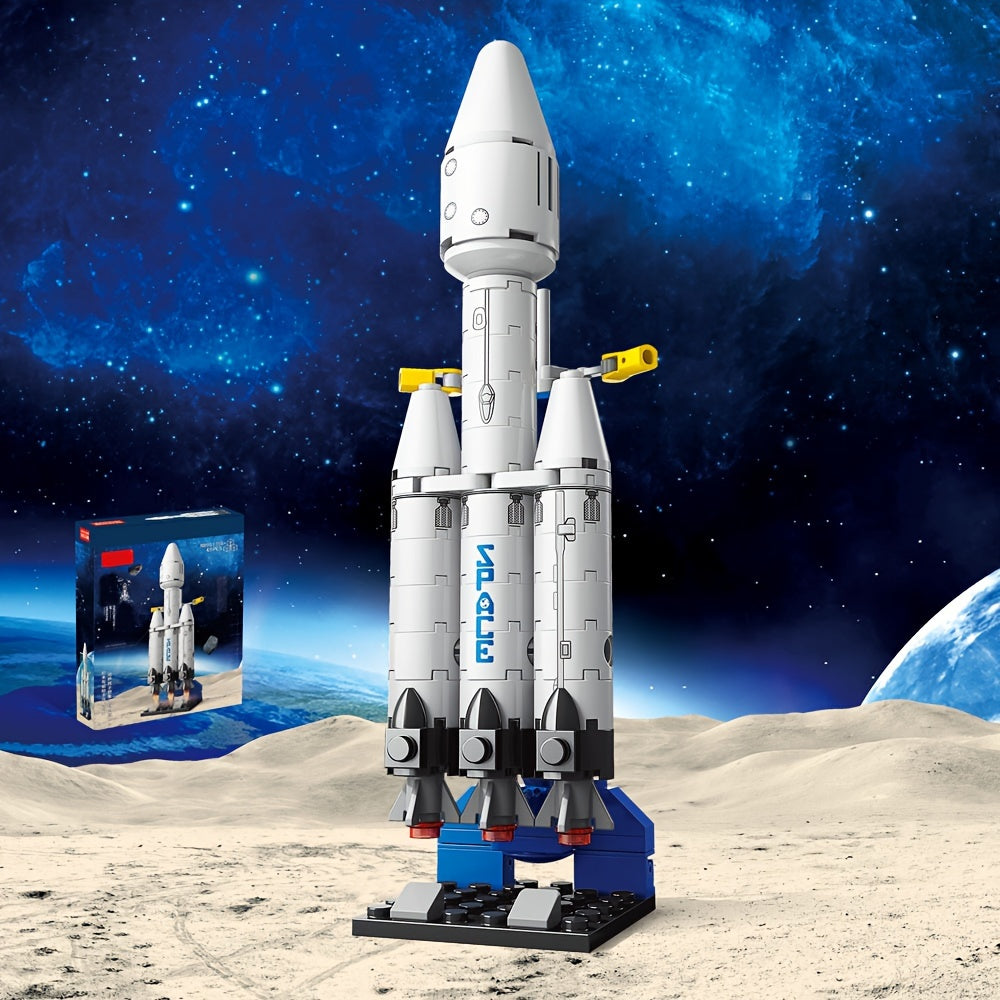 DIY Heavy Space Rocket Building Block Toy