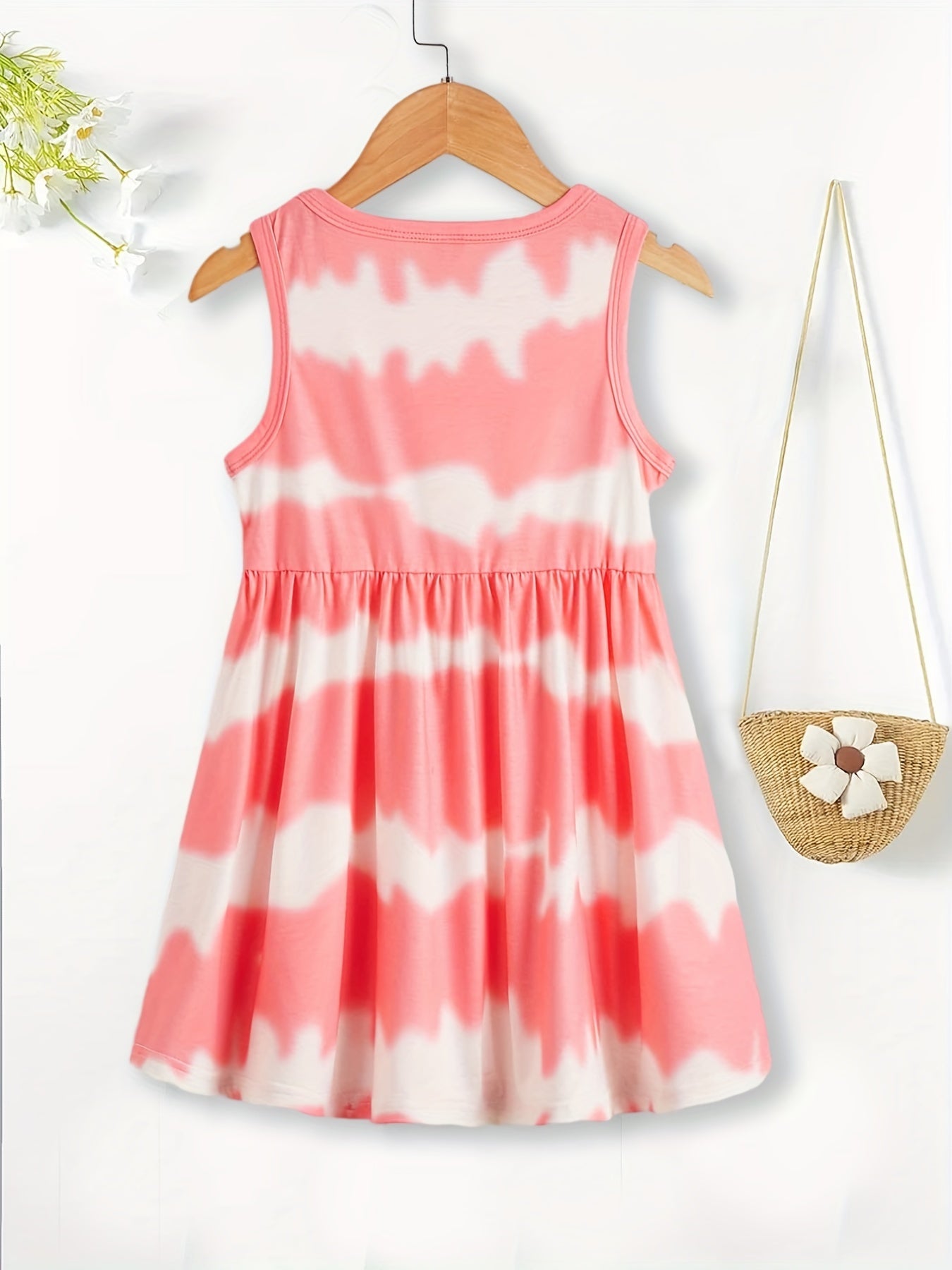 Toddler Girls Leopard Graphic Dress For Party Kids Summer Clothes
