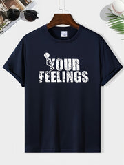 Basketball Print Men's Short Sleeve Sports Top For Training