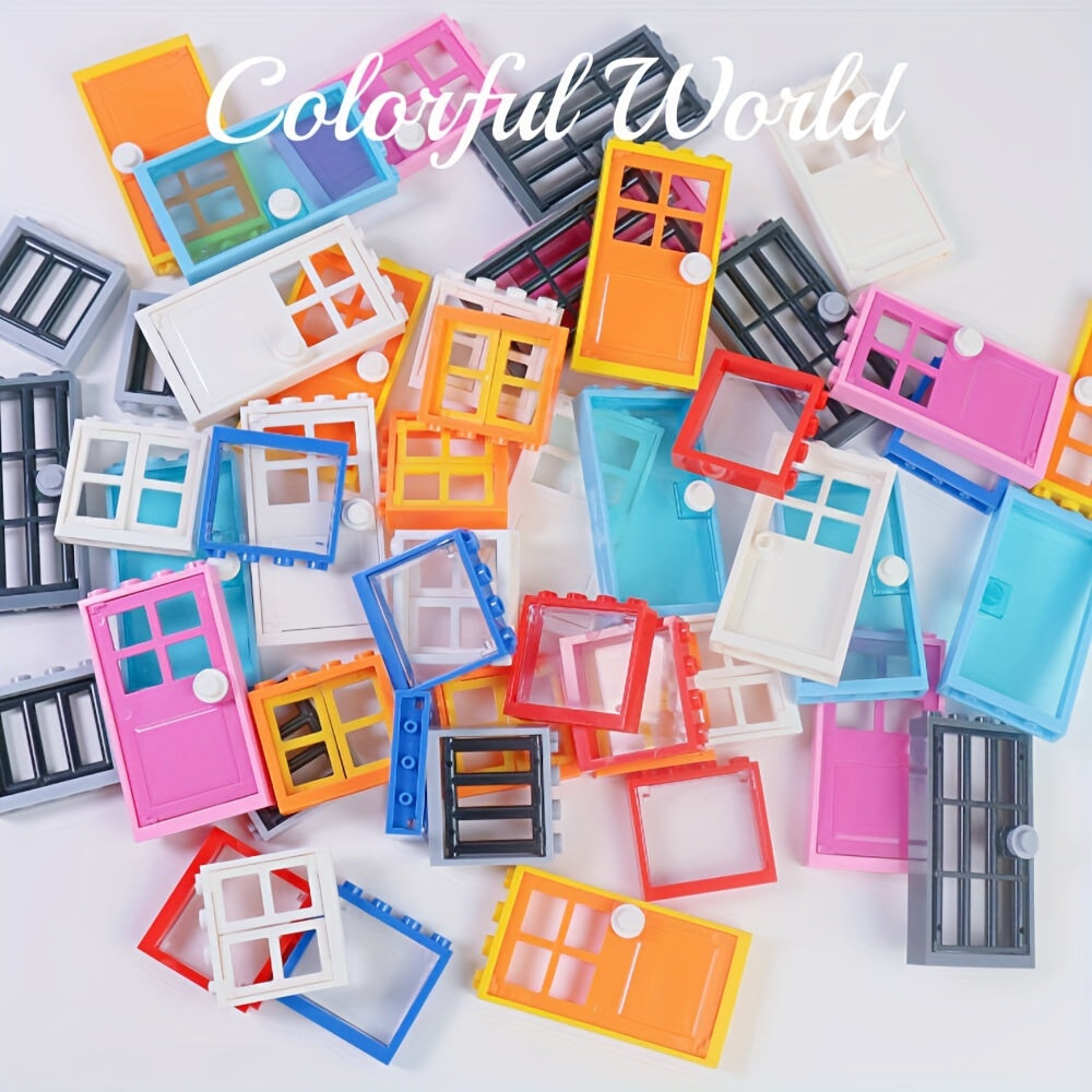 Building Blocks 25pcs Windows Doors DIY Toys City Friends Blocks Parts House