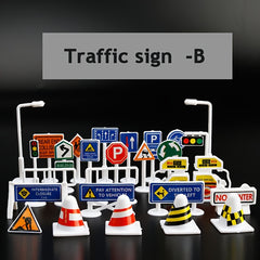 Traffic Toys Simulation 28 piece Set Road & Traffic Signs