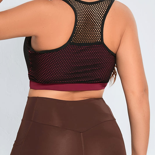 Colorblock High Stretch Yoga Bra