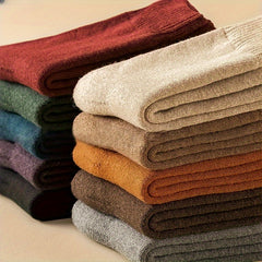 4 Pairs Women's Thickened Warm Fleece Cotton Socks