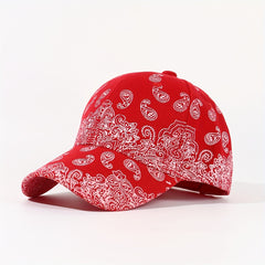 Y2K Hip Hop Paisley Print Baseball Cap Unisex Dad Hat