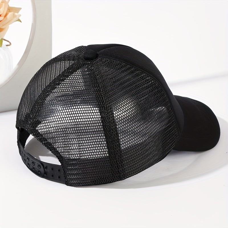 Game Machine Print Baseball Cap Sunshade Mesh Peaked Cap