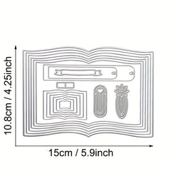 Metal Book Cutting Dies for Scrapbooking and DIY Craft