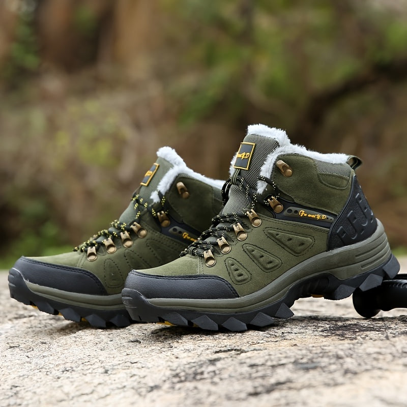 Men's Warm Anti-skid Snow Boots Thermal Hiking Shoes