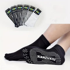 Anti slip Yoga Socks With Gripper Five Toe Socks for Men