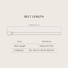 Men's PU Leather Belt Automatic Buckle Business Waist Strap