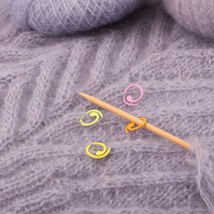 100pcs Zinc Alloy Knitting Stitch Markers Multicolor Crochet Stitch Lock