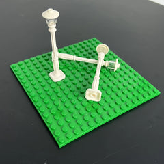 3pcs Street Lamp Building Block Ornaments Halloween Christmas Decor Toy
