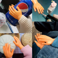 10 Packs Tiny Finger Hands Mini Hand Finger Puppets Realistic Rubber Hand