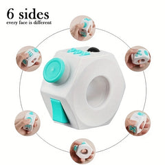 Mini Magical Ring Fidget Roller Toy Teal ABS Material