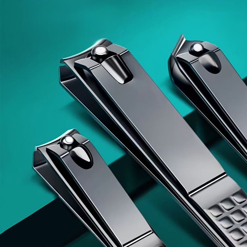Matte Stainless Steel Nail Clippers Set for Men and Women