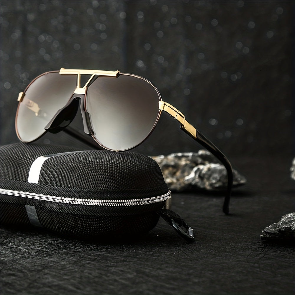 Men's Anti Light Dustproof Sunglasses Casual Steampunk Style