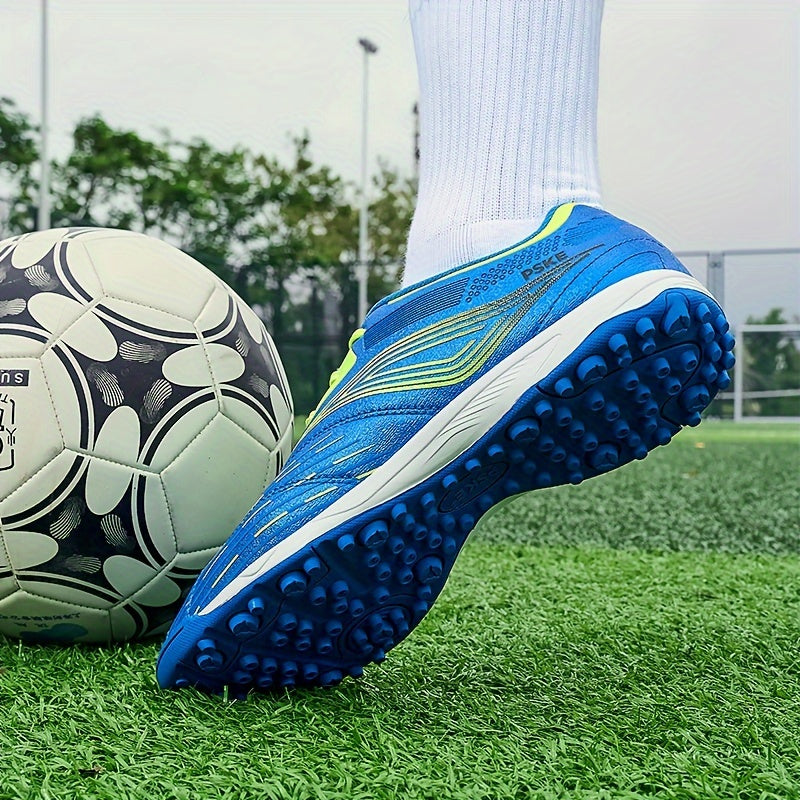 Boy's Low Top Turf Football Boots Anti-skid Lace Up TF Soccer Cleats