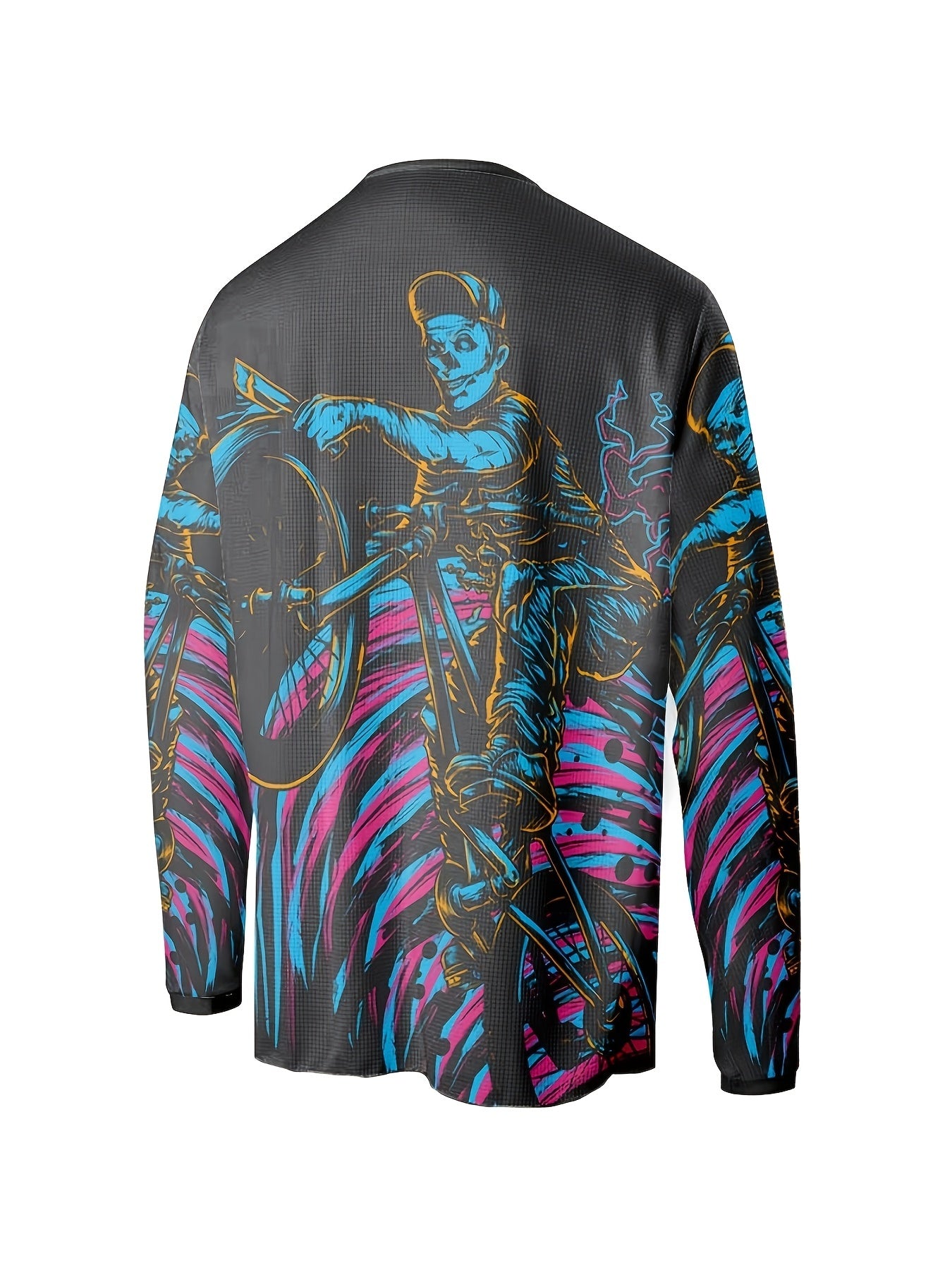 Men's Graphic Print Sports Long Sleeve T-shirt for Fitness