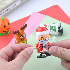 3pcs Christmas Walking Santa Claus and Reindeer Holiday Toy Set