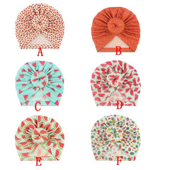 Watermelon Printed Donut Baby Turban 0-3 Years