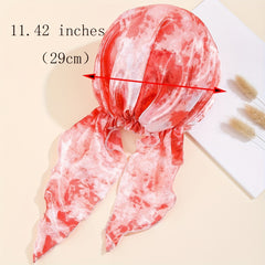 Pink Tie Dye Pirate Hat Women's Hair Cap Turban