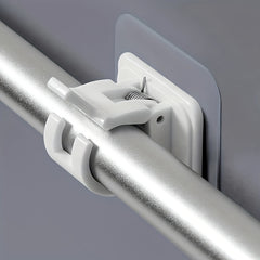 4pcs Self Adhesive Wall Hooks for Shower Curtains No Drilling Required