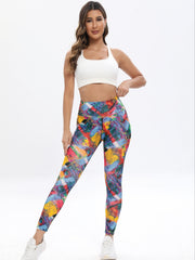 Colorful Print Yoga Pants Slim Fit High Stretch Leggings