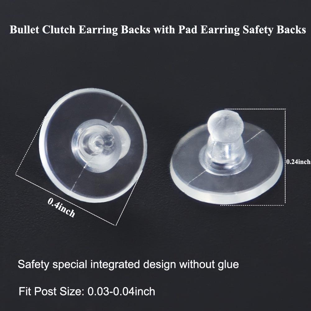 Earring Backs with Pad Safety Clutch Replacement for Earrings