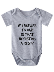 Baby Boys Casual Short Sleeve Onesie for Summer Pregnancy Gift