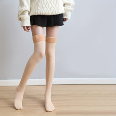 Plush Lined Over The Knee Socks x2