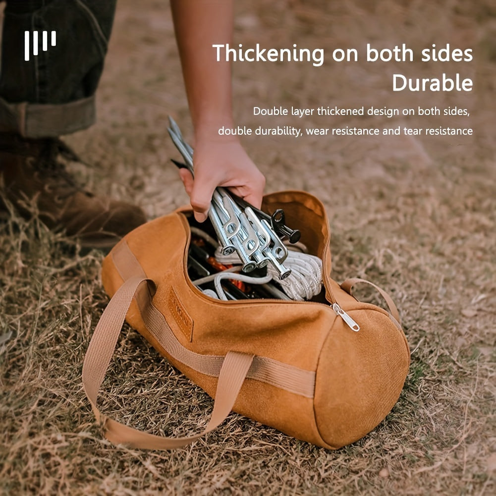 Portable Canvas Tool Bag for Outdoor Camping