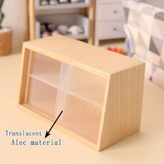 Yellow Acrylic 1:6 Scale BJD Dollhouse Wall Storage Cabinet