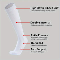 Thick Breathable Baseball Socks Towel Bottom