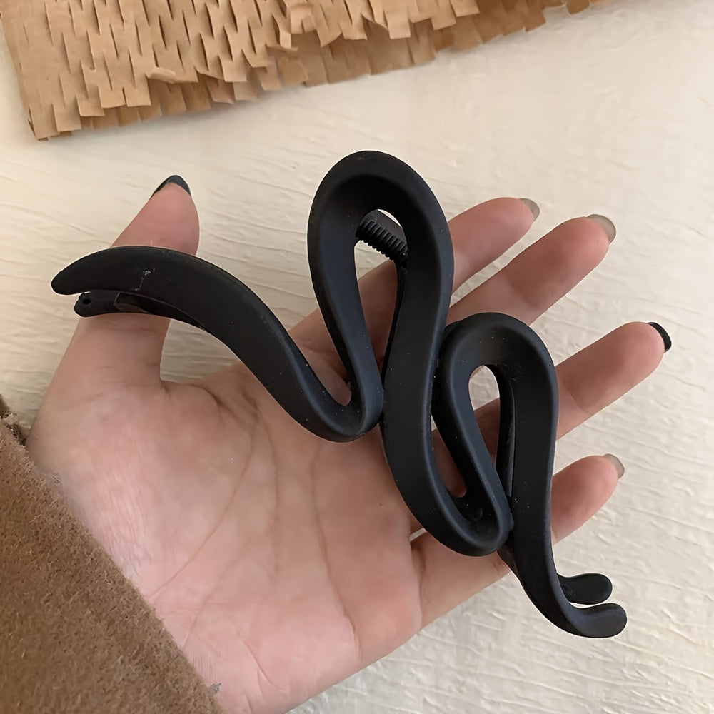 Matte Snake Hair Claw Clip for Women Girls Daily Party Outdoor Decors