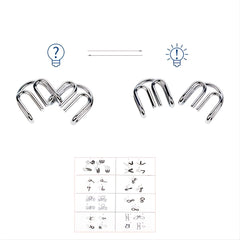 Metal Puzzle Toys Brain Teaser Unlock Intelligence Buckle Decompression Toys