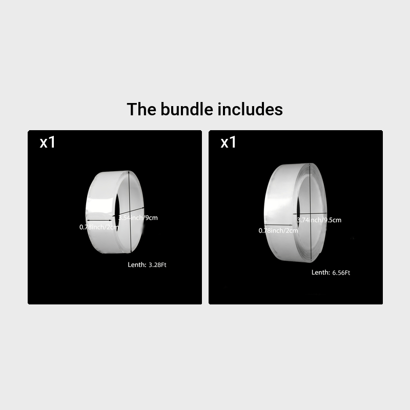 Heavy Duty Double Sided Tape Reusable for Home Office Car