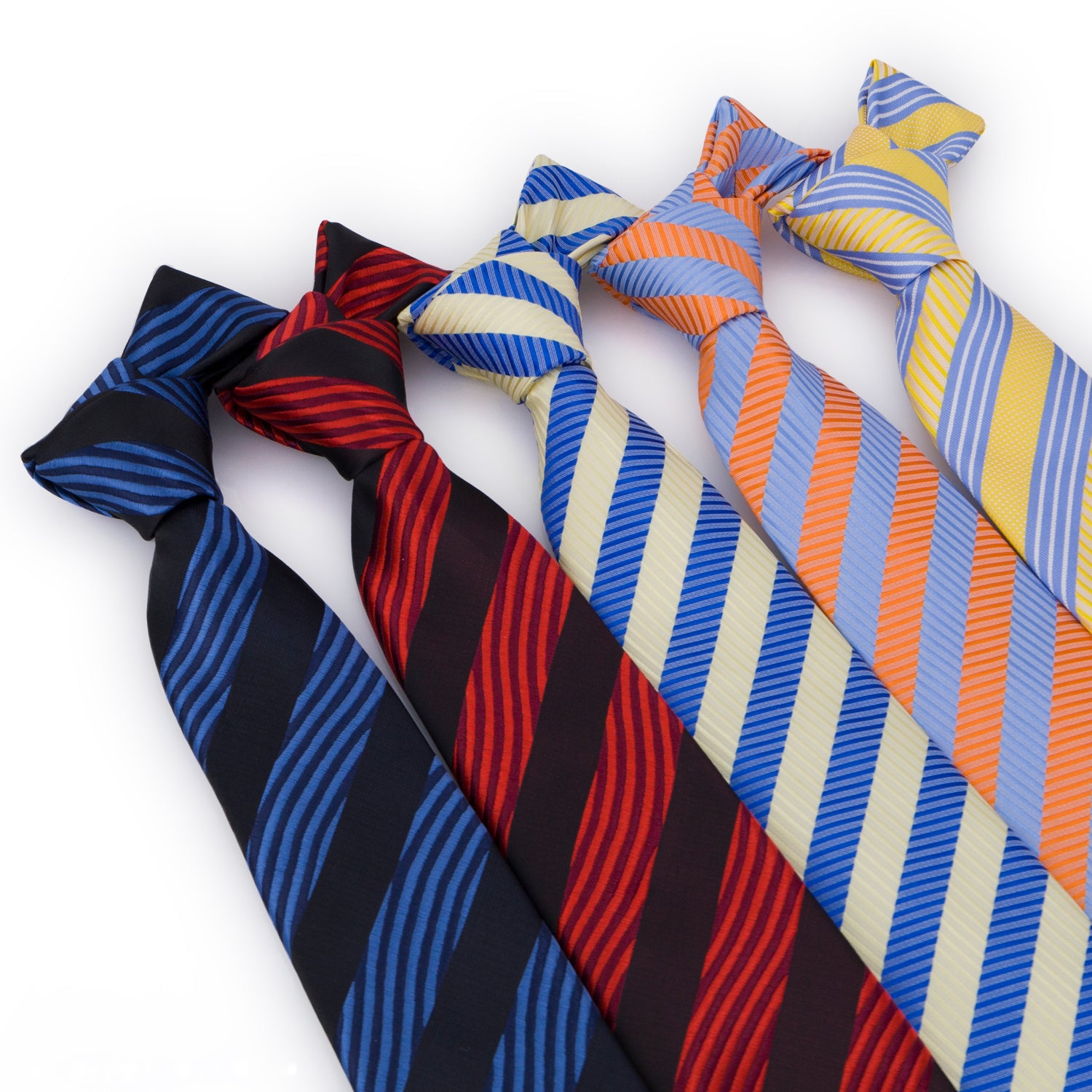 Men's 3 15'' Business Striped Collar Shirt