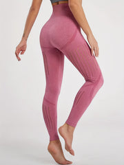 Seamless Hollow Leggings Fitness Yoga Running Leggings
