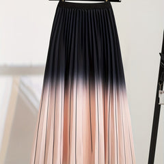 Pleated A Line Skirt Women's Clothing