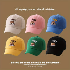 Adjustable Embroidered Dog Baseball Cap Sun Protection Hat for Teens