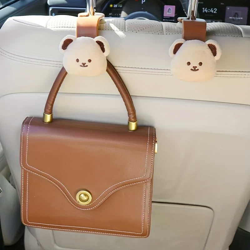 Bear Car Seat Back Row Hook Net
